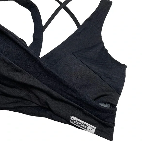 Gymshark True Texture Bralette Black Medium - Picture 3 of 5